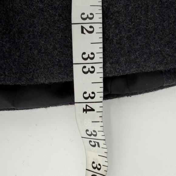 Anne Klein Pea Coat Women XL XLarge Charcoal Grey New Wool Blend Double Breasted - Picture 9 of 9